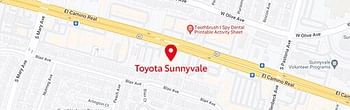 map of Toyota Sunnyvale
